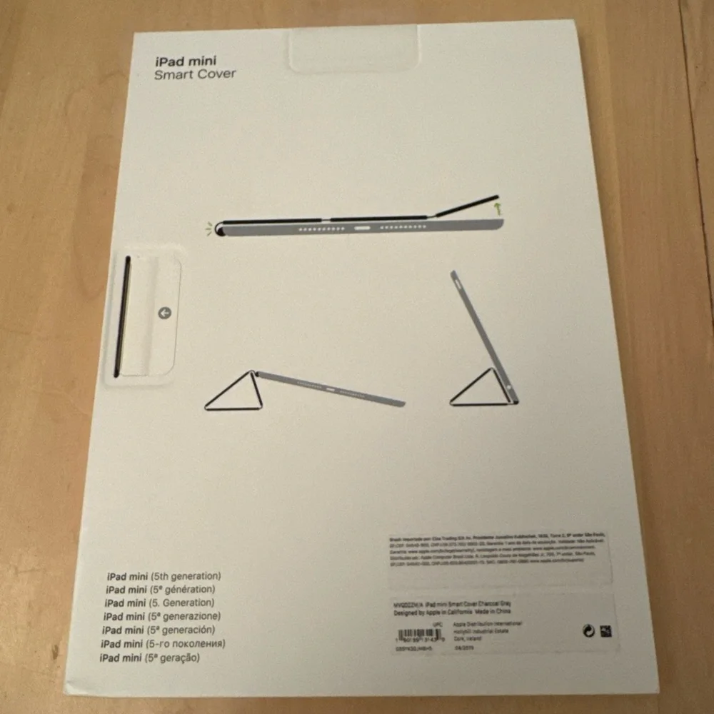 Genuine OEM Apple iPad Mini 5 (5th Gen) Smart Cover - Charcoal Grey - BRAND NEW